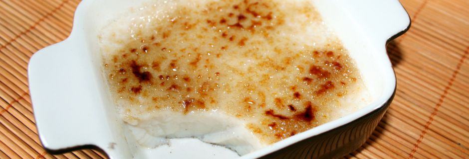 Crème brulée à l'agar agar