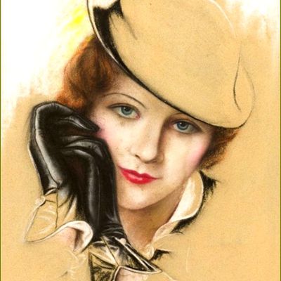 Cartes illustrées vintage femmes -  Charles Gates Sheldon (1889-1960)