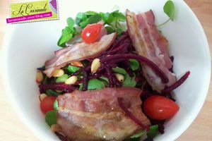 Salade de Cresson et Betteraves aux Lardons Croustillants