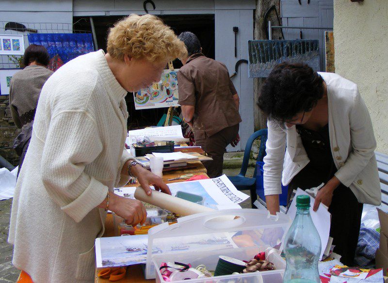 Les expos de l'atelier : journée des peintres 2008 à Chamagne, art postal, galerie du Bailly, etc...