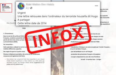 Intox : Le document censé prouver l'existence d'un pacte  entre la France et l'État islamique au grand Sahara (EIGS) est un faux
