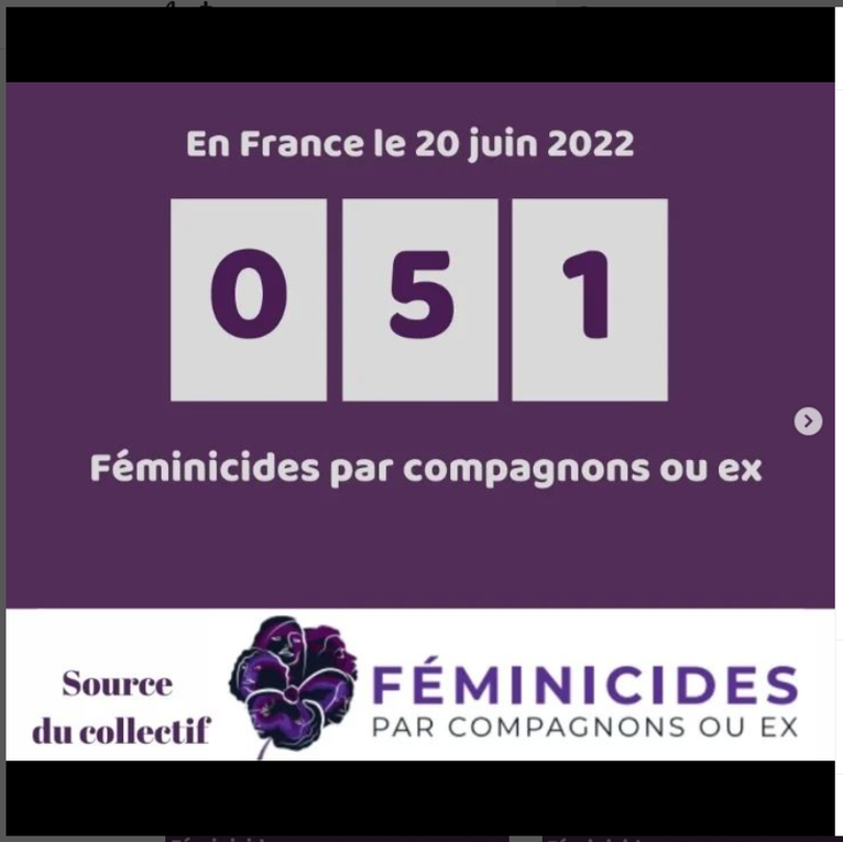 85 EME  FEMINICIDES DEPUIS LE DEBUT  DE L ANNEE 2022 