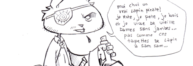 Lapin pirate par Ju ...