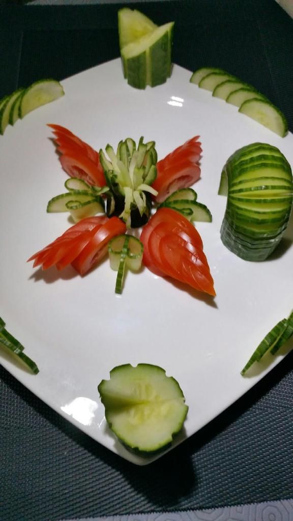 décorations en concombre (Vidéo) 