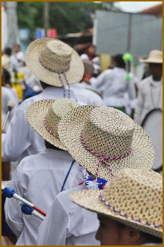 Chapeau typique du Panama, le sombrero pintado