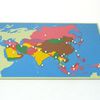 Carte puzzle de l'Asie