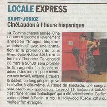 Un article de presse sur la soirée "Images hispano-américaines"