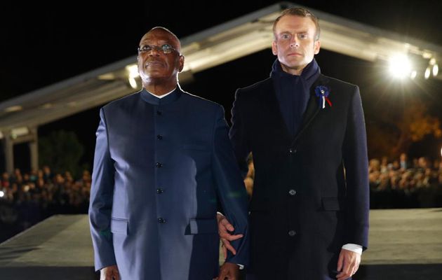 A Reims, Macron et Keïta célèbrent «les aïeux de ceux qu'on est allé défendre»