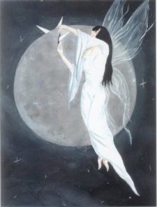 Fairy & Fantasy Art by Jacqueline Collen-Tarrolly : Hanging The Moon