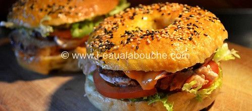 Bagels Au Poulet Et Salade