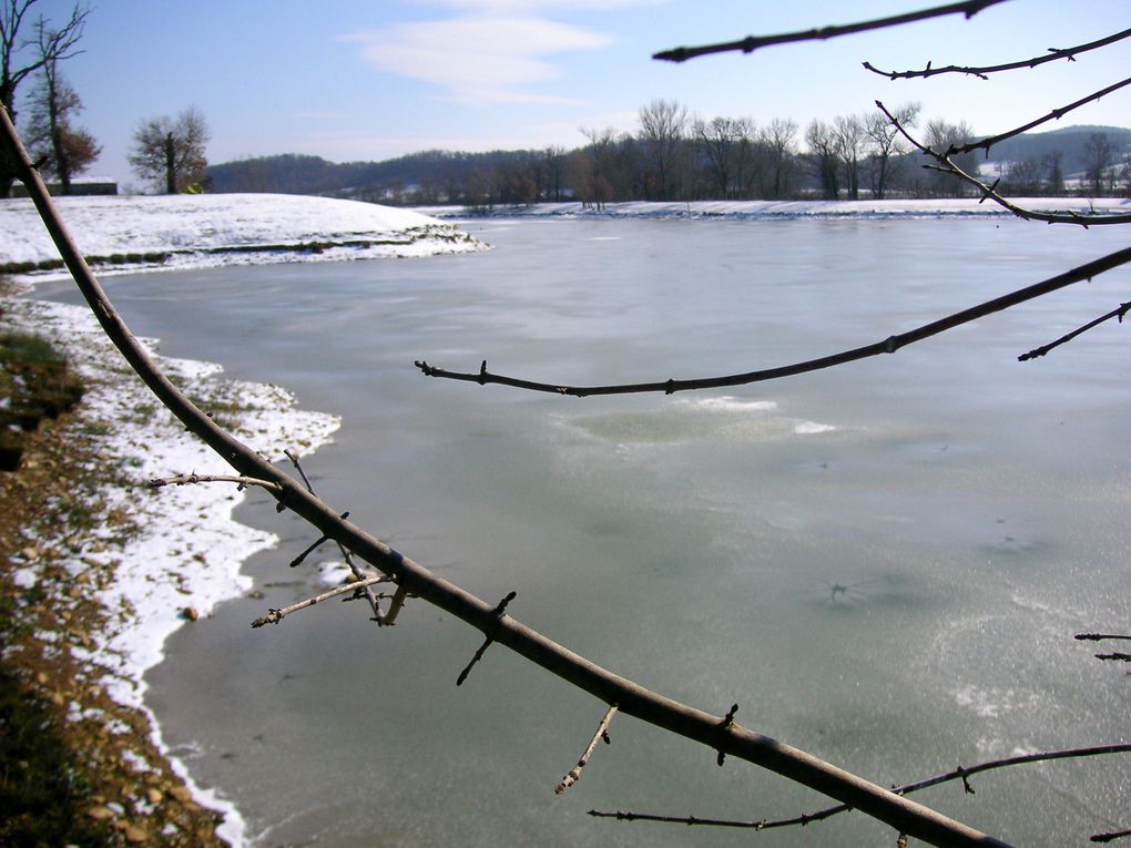 Quelques photos du reservoir de la Borie Blanche ce 06 fevrier 2012!