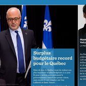 Surplus budgétaire record pour le Québec - La Presse+