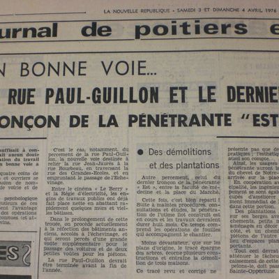 Poitiers: la rue Paul-Guillon a 35 ans