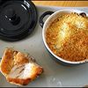 Cocotte de choux de Bruxelles en crumble