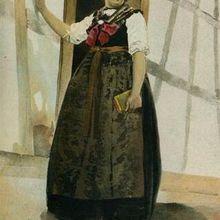 Les costumes alsaciens 101 : Jeune fille de Seebach