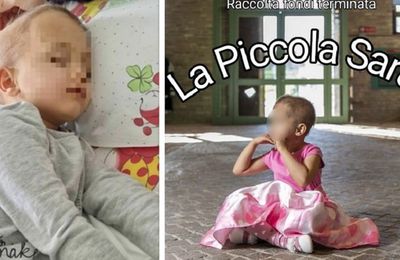 NEWS ITALIA E DAL MONDOTumore irreversibile a 5 anni, chiusa la raccolta fondi per la piccola Sara: «Obiettivo raggiunto, da oggi sarà accontentata in ogni cosa» 