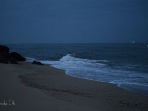 Lever du jour sur la plage de Vieux Boucau