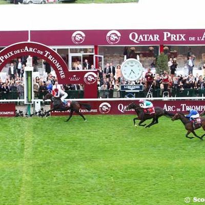 résultat du quinté de l'arc de trimphe à longchamp  