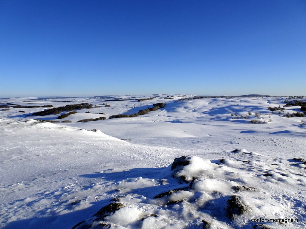 Ski de rando/Pulka : Traversée de l'Aubrac - France