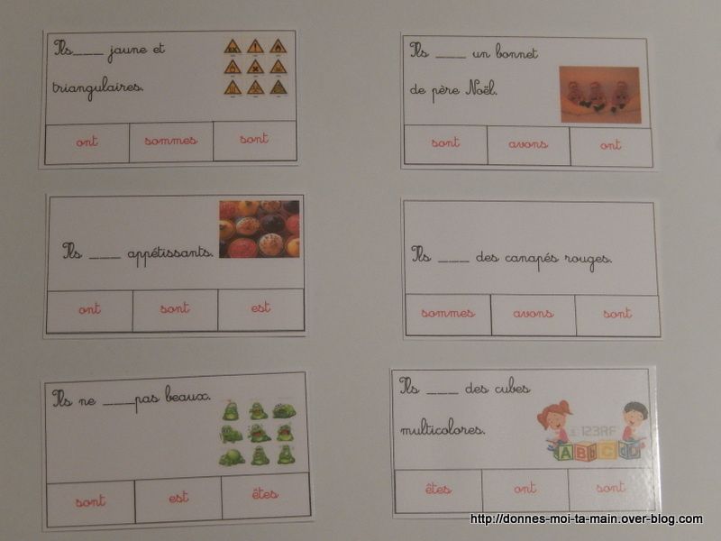 Conjugaison : différents supports pour commencer la conjugaison et la rendre un peu plus &quot;attractive&quot; !