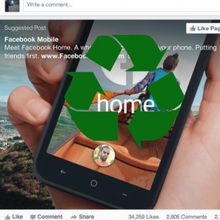 Facebook home set for a new design                                                                                                                                                                                                                                   