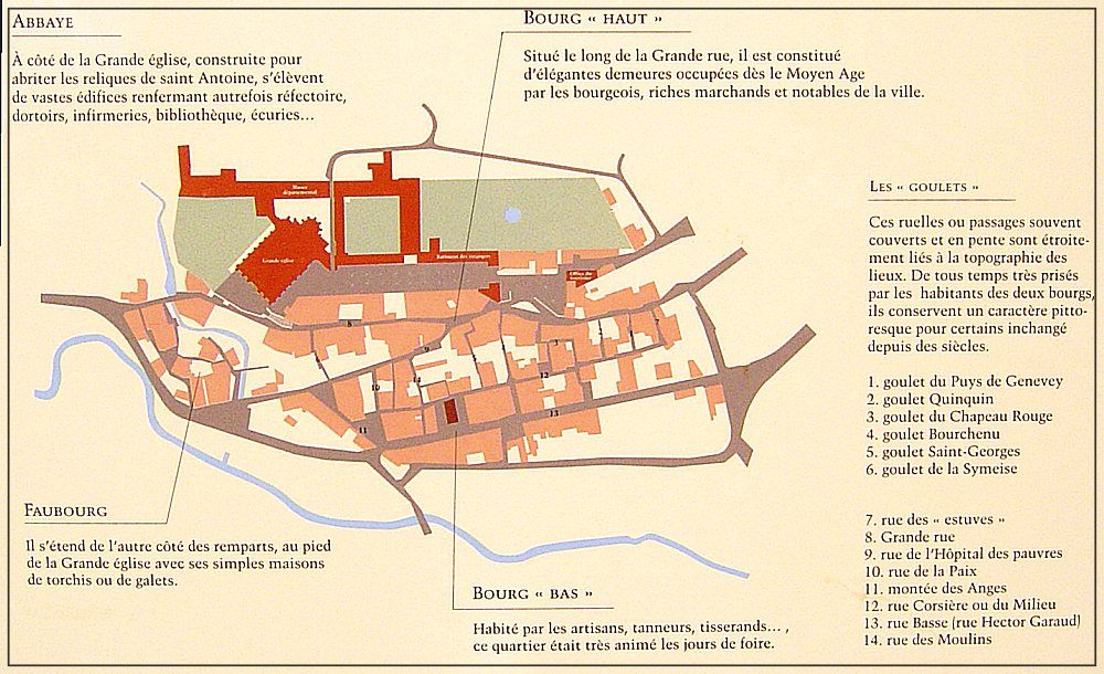 Diaporama cité médiévale Saint Antoine l'Abbaye