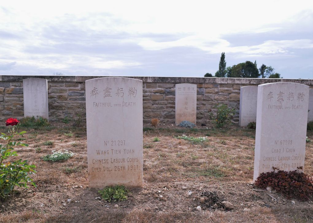 Ce sont de pauvres pékins, seulement des numéros, que les Alliés sont allés chercher en Asie pour qu'ils servent non pas de chair à canon, mais de main d'oeuvre à tout faire, derrière le front en 1914-1918. Beaucoup sont morts sur place, de fatigue, de maladie 