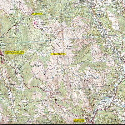 Mont Macaron de cantaron en passant par Tourrette-levens