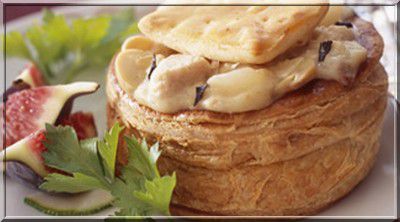 Feuilletes vol au vent de Saint-Jacques