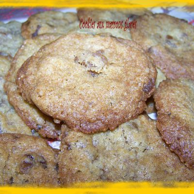 Cookies aux marrons glacés