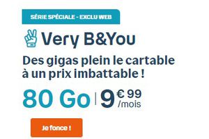 Forfait pas cher BandYou 80 Go à moins de 10 euros !
