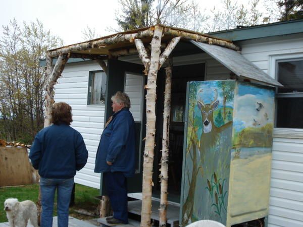 1 er juin 2008 , Pêche sur le camps de chasse de nos amis !!!