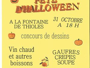 FETE D'HALLOWEEN 31 OCTOBRE VENEZ NOMBREUX PASSER UN MOMENT AGREABLE LA SORCIERE VOUS ATTENDS POUR VOUS OFFRIR DES BONBONS UNE BUVETTE ET DES COLATIONS SERA PRESENT SUR LA MANIFESTATION 