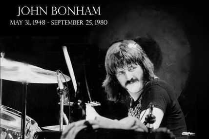 31st May 1948, Born on this day, John Bonham drummer with Led Zeppelin who had the 1969 US No.4 single Whole Lotta Love. The bands fourth album released in 1971 featuring the rock classic Stairway To Heaven, has sold over 37 million copies. Bonham died on September 25th 1980 after choking on his own vomit.