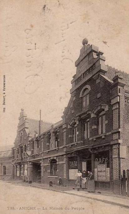 Aniche, l'Hôtel du Syndicat, entre 1905 et 1910.