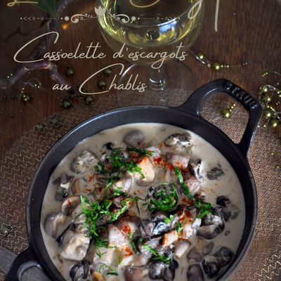 Cassolette d'escargots au Chablis