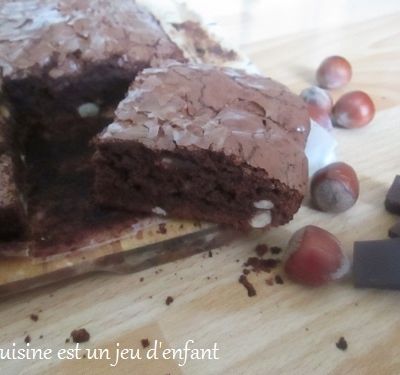 Brownie au chocolat et noisettes