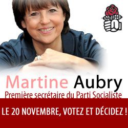 Profession de foi de Martine AUBRY