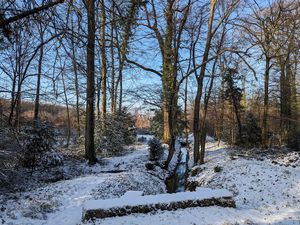 Le 8 janvier toute l'équipe est prête dans la froidure, et le 18 il y avait de la neige.