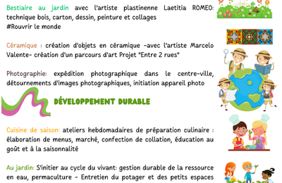 Programme pour les enfants de 6 à 11 ans, été 2023