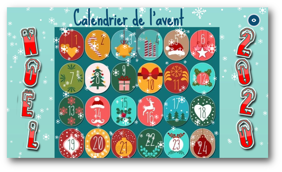 Noel Calendrier De L Avent Interactif Avec Genially Ms Gs Cp Mes Tresses D Zecolles