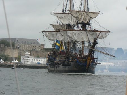 voyage de De Vrouwe Cornelia depuis Nort sur Erdre jusqu'aux Tonneres de Brest 2012