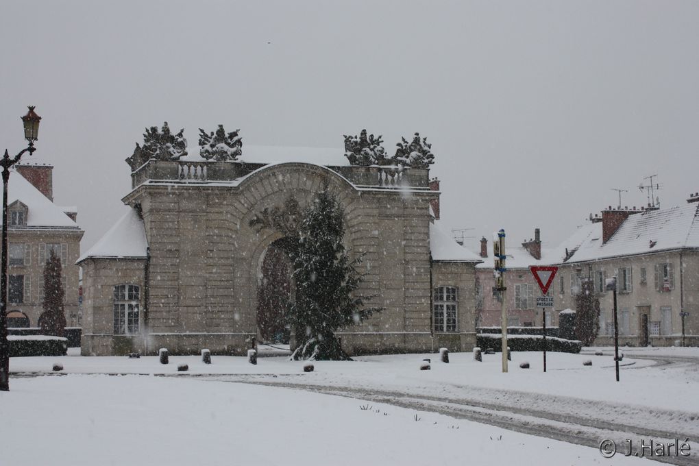 clichés photographiques de Vitry-le-François sous la neige