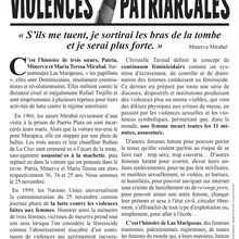 25 novembre. Contre les violences patriarcales