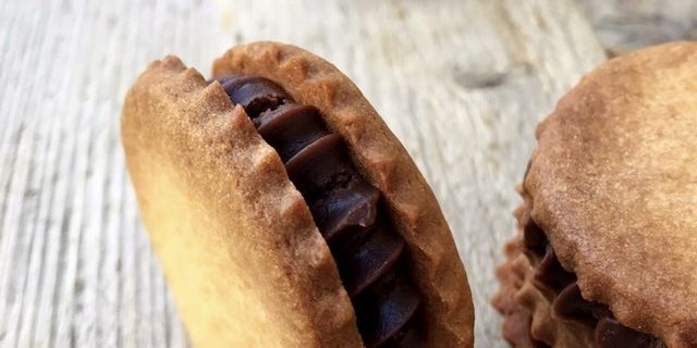 Sablés fourrés au chocolat