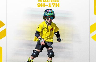 Samedi 25 mai 2024 à Nîmes, Yellow Skatecross du Challenge Fix Free Inline Cross 