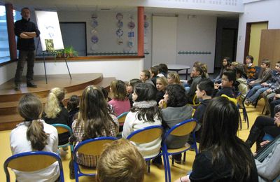 Intervention de Christophe Babonneau dans les classes de CM1 CM2