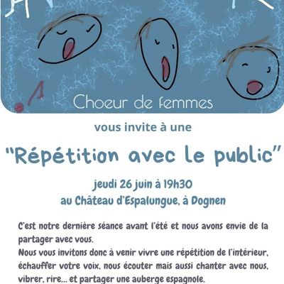 DOGNEN : LE NOUVEAU CHOEUR de FEMMES S'OUVRE AU PUBLIC