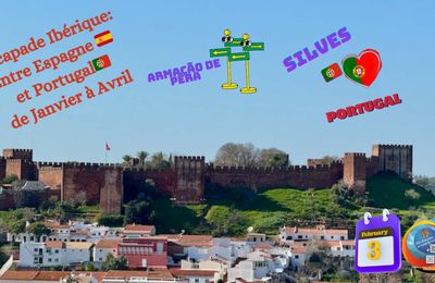 3 février étape N°22/56   Armação de Pêra 🇵🇹 Silves🇵🇹     Armação de Pêra 🇵🇹 0 km🚐 7 km🥾 0 km 🚴  voiture de location km 25 🚗  18°🌡☀️