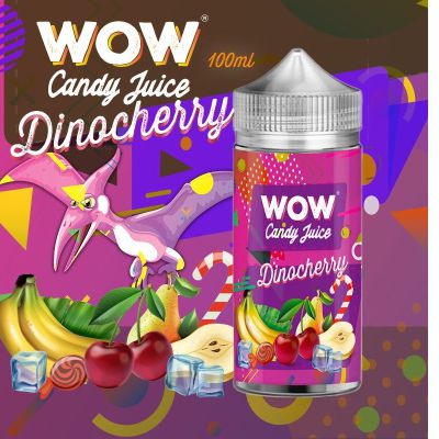 Test - Eliquide - Dinocherry gamme WOW Candy Juice de chez Made In Vape